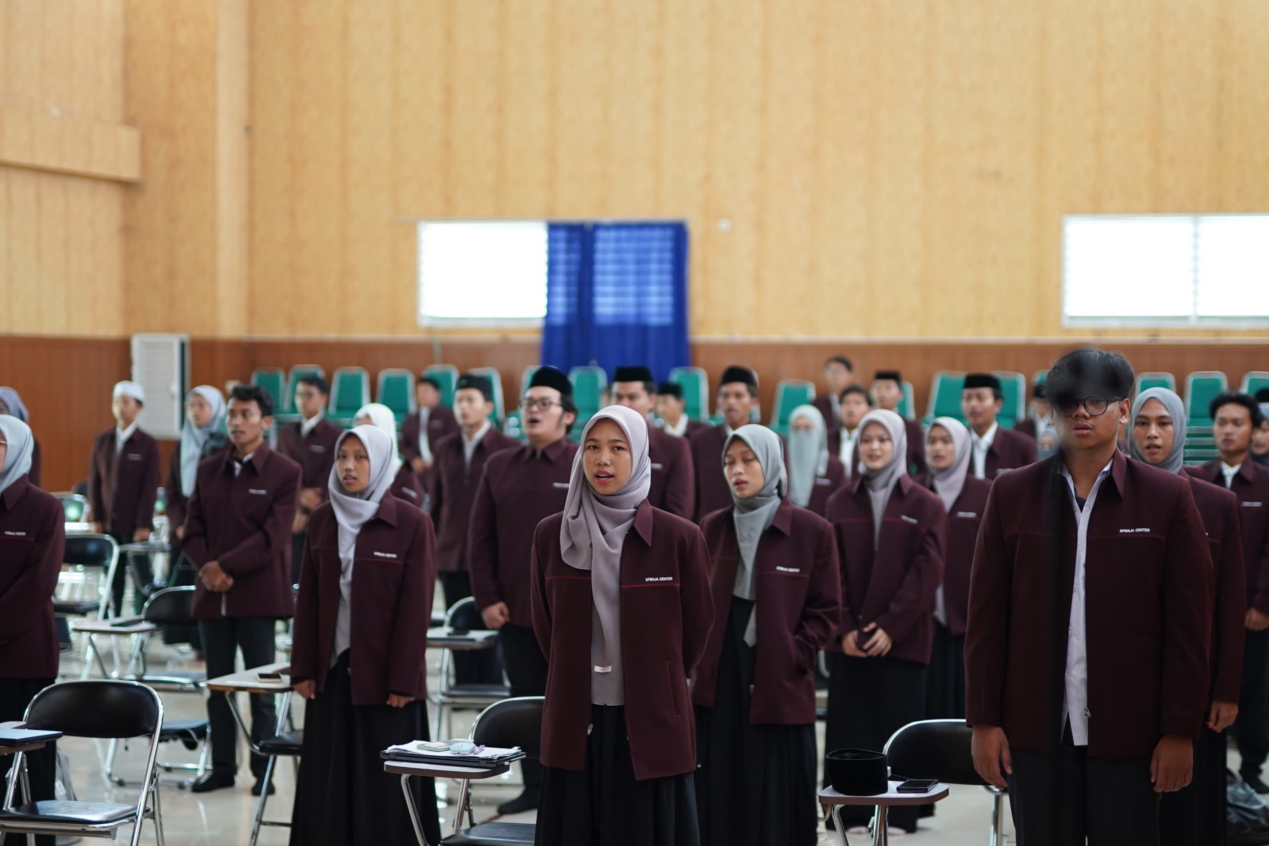 Santri Afwaja Center saat mengikuti ujian, Foto: Firdaus /jabaredu.com